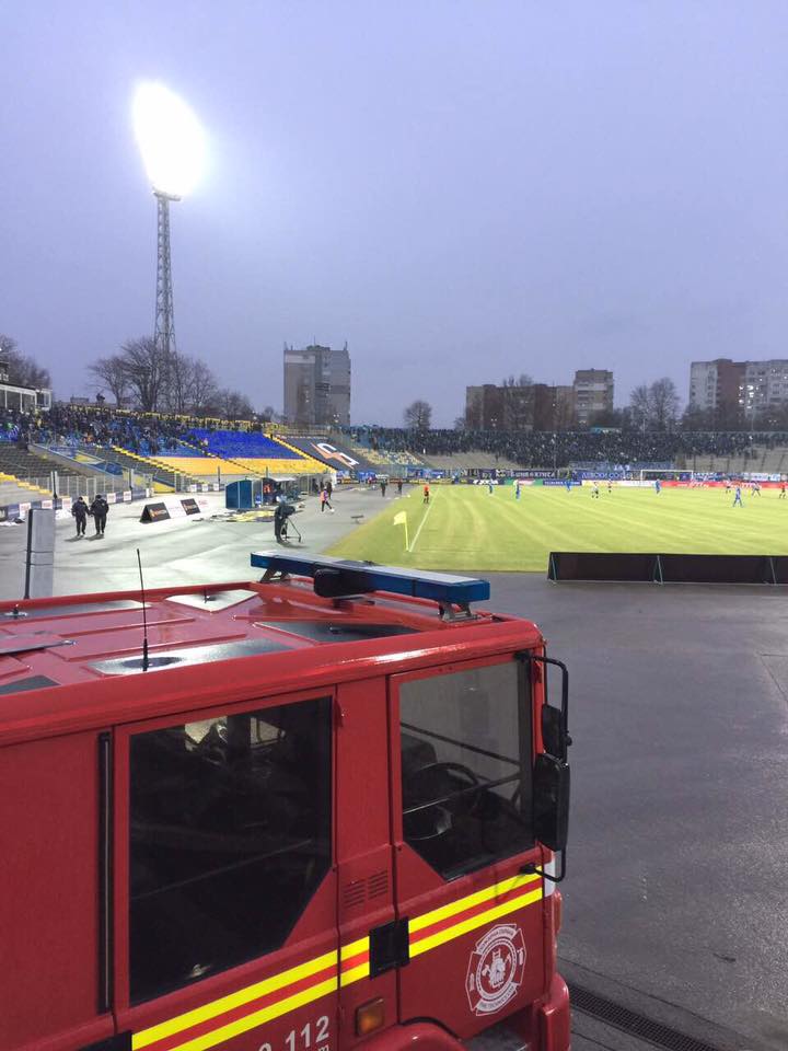 Пожарна охрана на футболен мач - Левски - Локомотив ( Горна Оряховица ) - 25.02.2017 г.