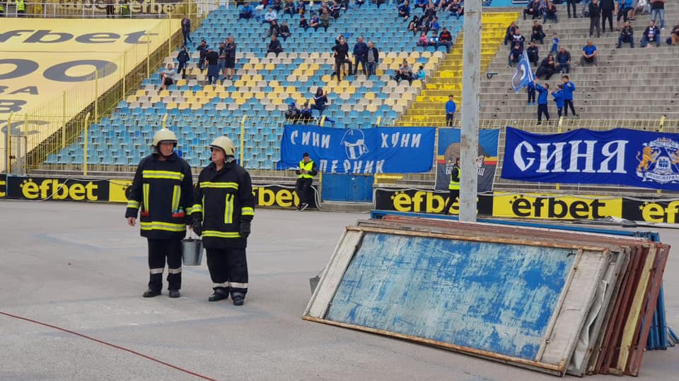 Пожарна охрана на футболен мач - Левски - Черно море - 12.05.2019 г.