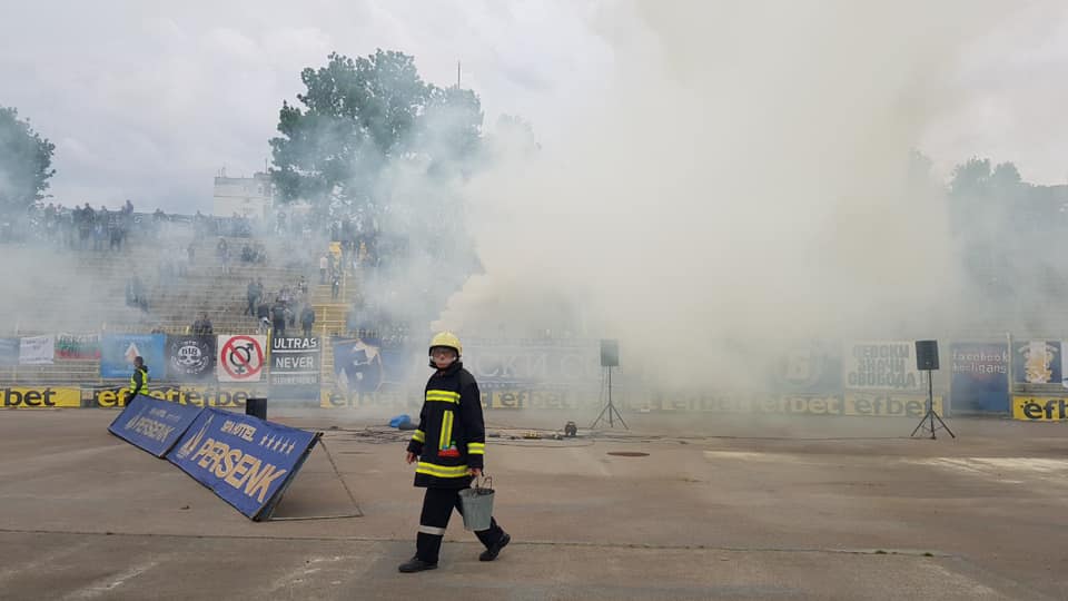 Пожарна охрана на футболен мач - Левски - Черно море - 12.05.2019 г.
