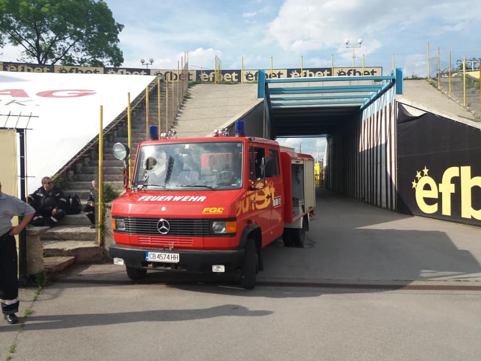 Пожарна охрана на футболен мач - Левски - Черно море - 12.05.2019 г.