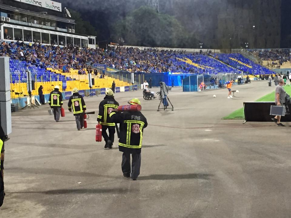 Пожарна охрана на футболен мач - Левски - Берое