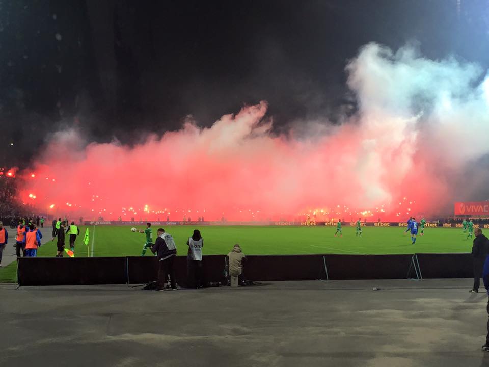 Пожарна охрана на футболен мач - Левски - Лудогорец
