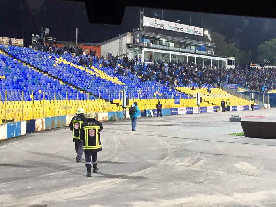 Пожарна Охрана на футболен мач Левски - Черно море