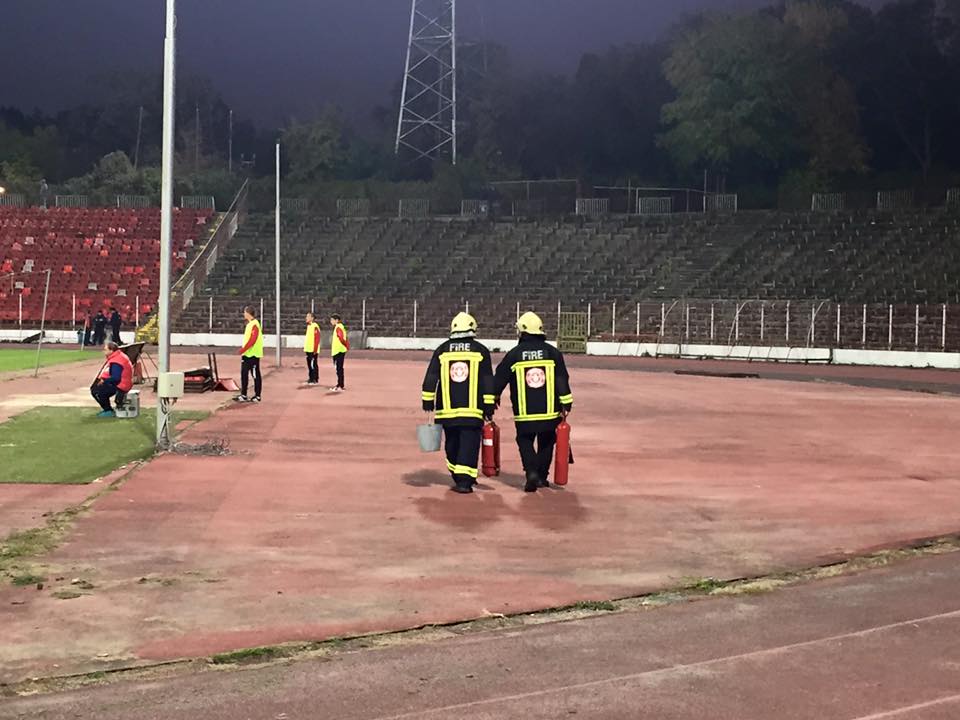 Пожарна Охрана на футболен мач ЦСКА - Сливнишки герой