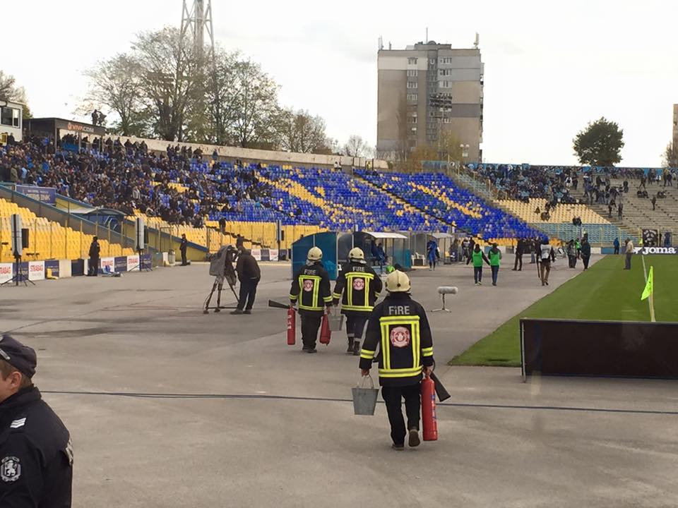 Пожарна охрана на футболен мач - Левски - Локомотив Пловдив